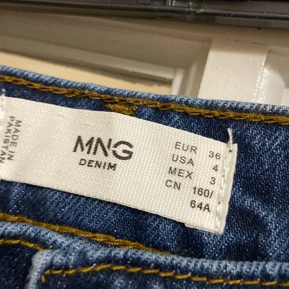 MANGO high rise mom fit blue ankle jeans blogger favorite zara competitor - Picture 6 of 8